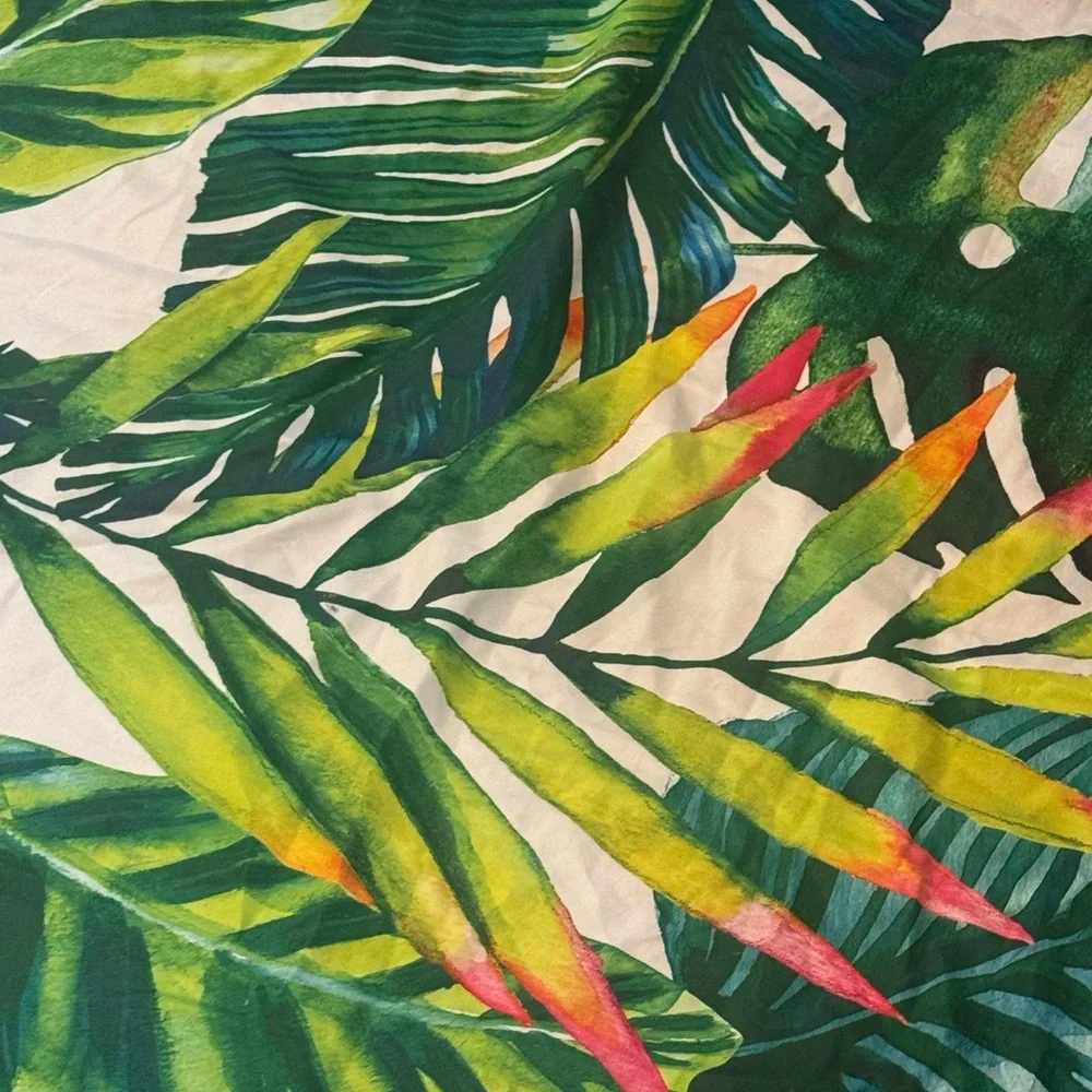 Tropical Leaf Print Tapestry